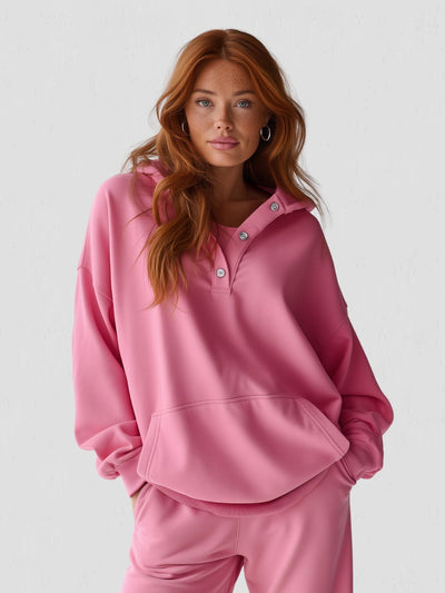 VIAL - Oversized Snap-Fit Hoodie