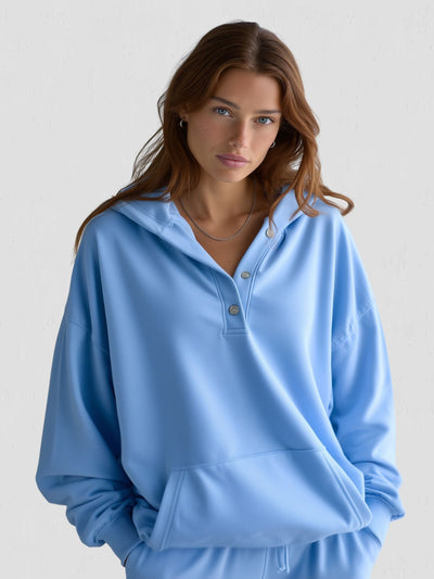 VIAL - Oversized Snap-Fit Hoodie