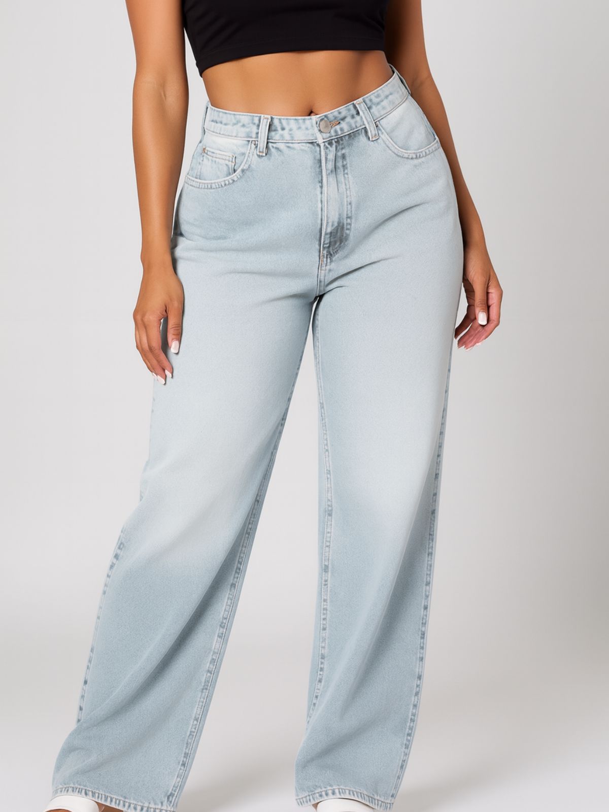 VIAL - Denim-look Sweatpants