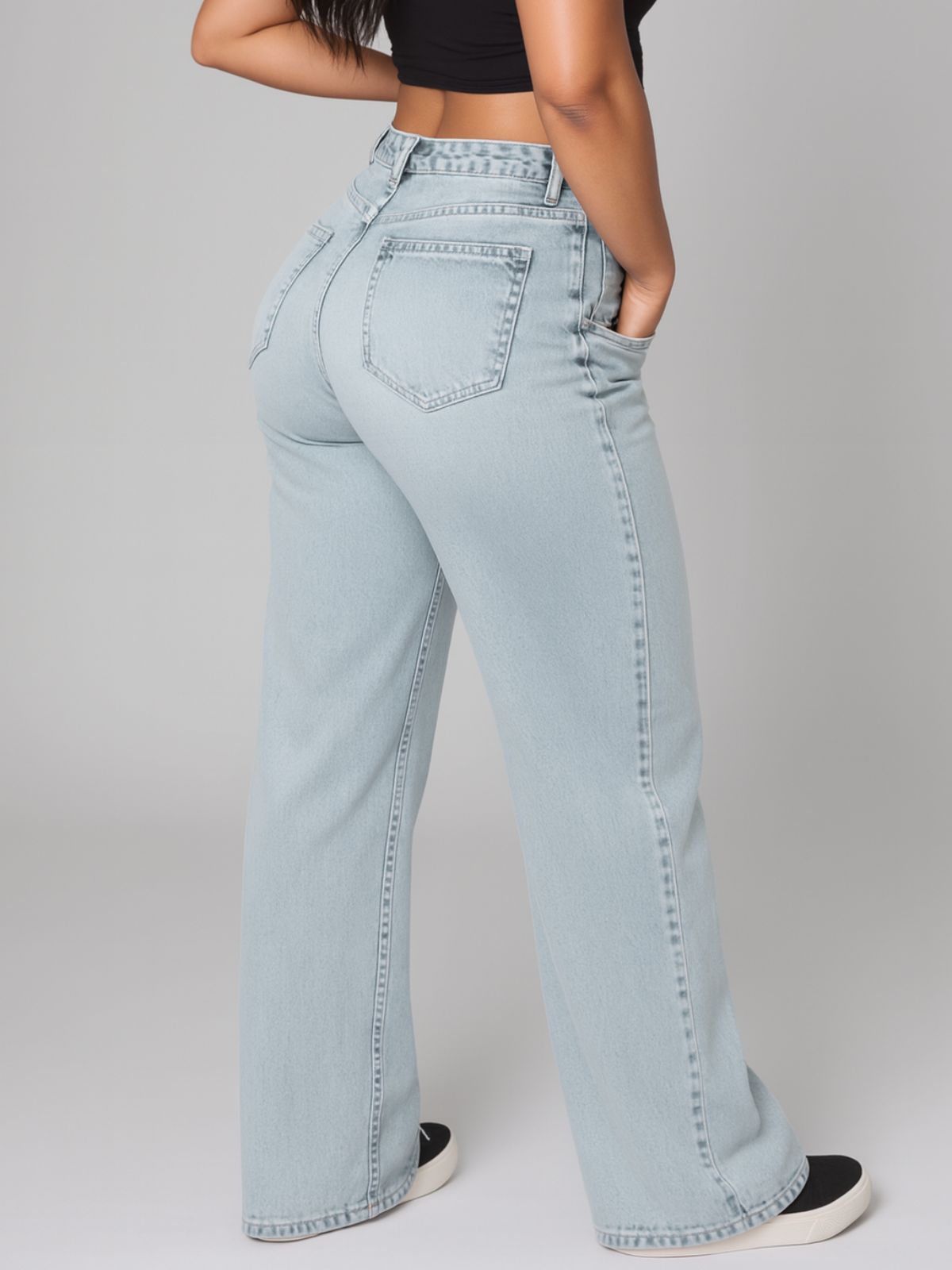 VIAL - Denim-look Sweatpants