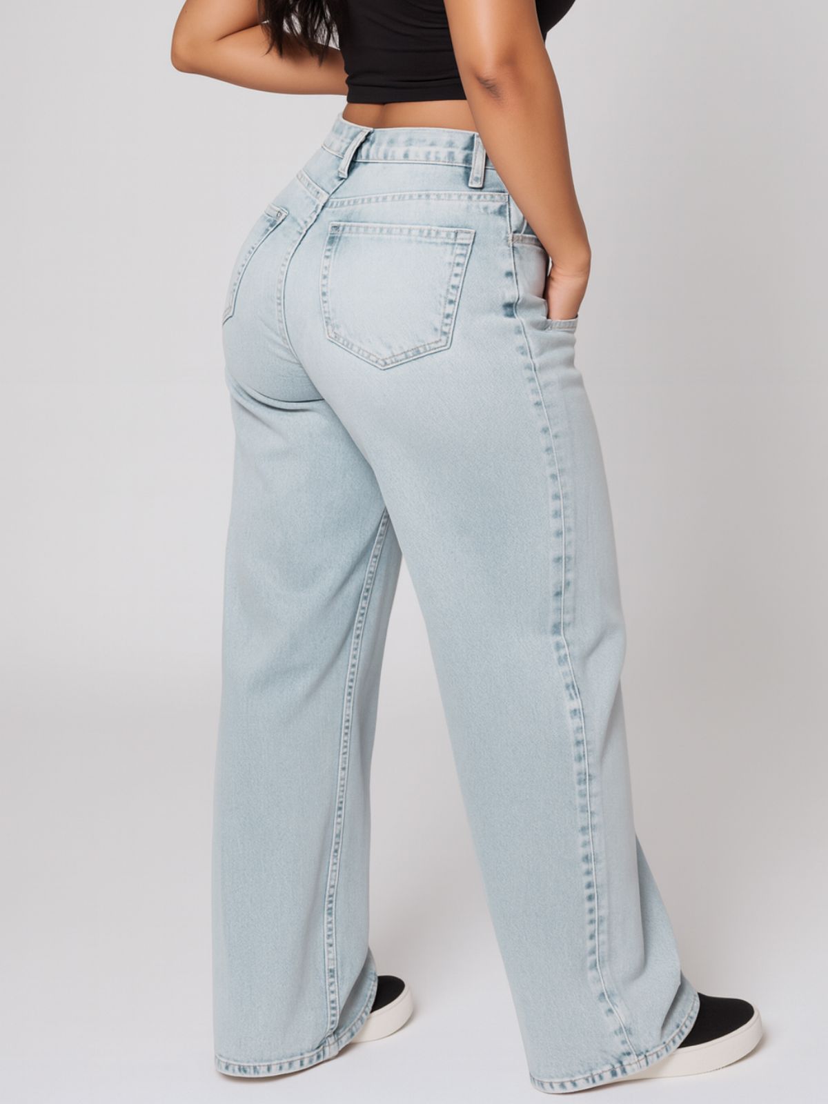 VIAL - Denim-look Sweatpants