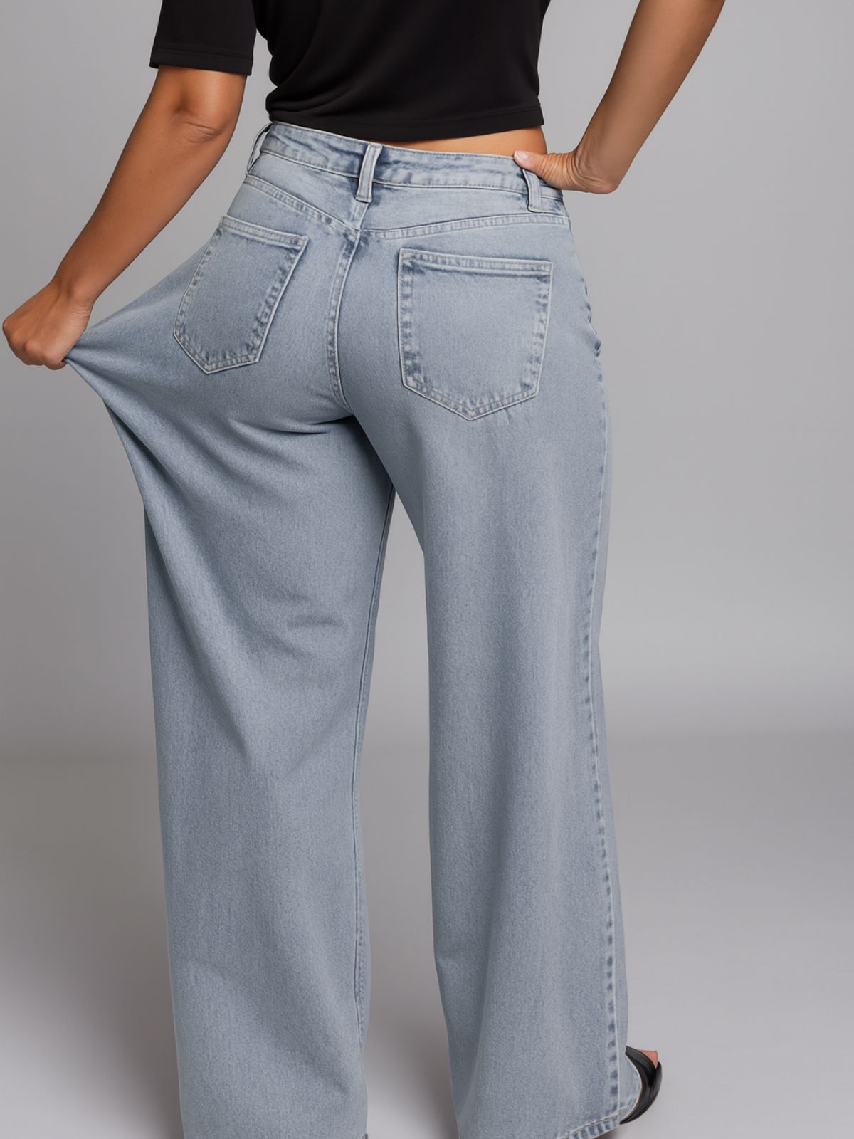 VIAL - Denim-look Sweatpants