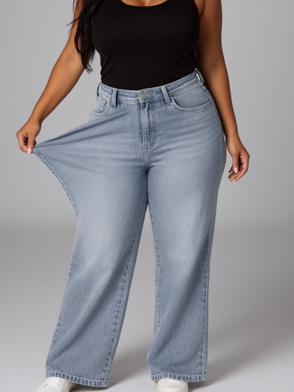 VIAL - Denim-look Sweatpants