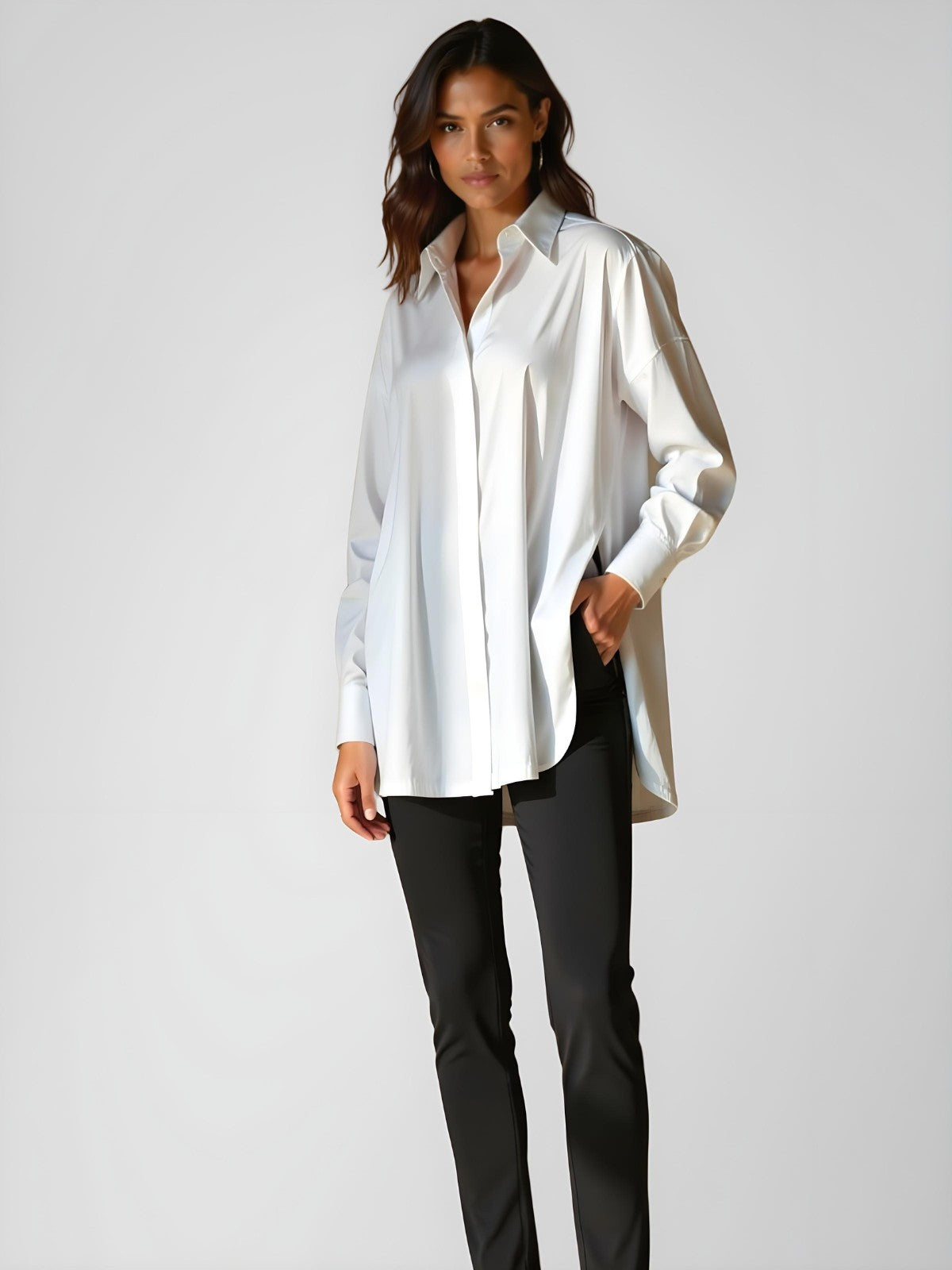 ROSE - Oversized Button Shirt Dress