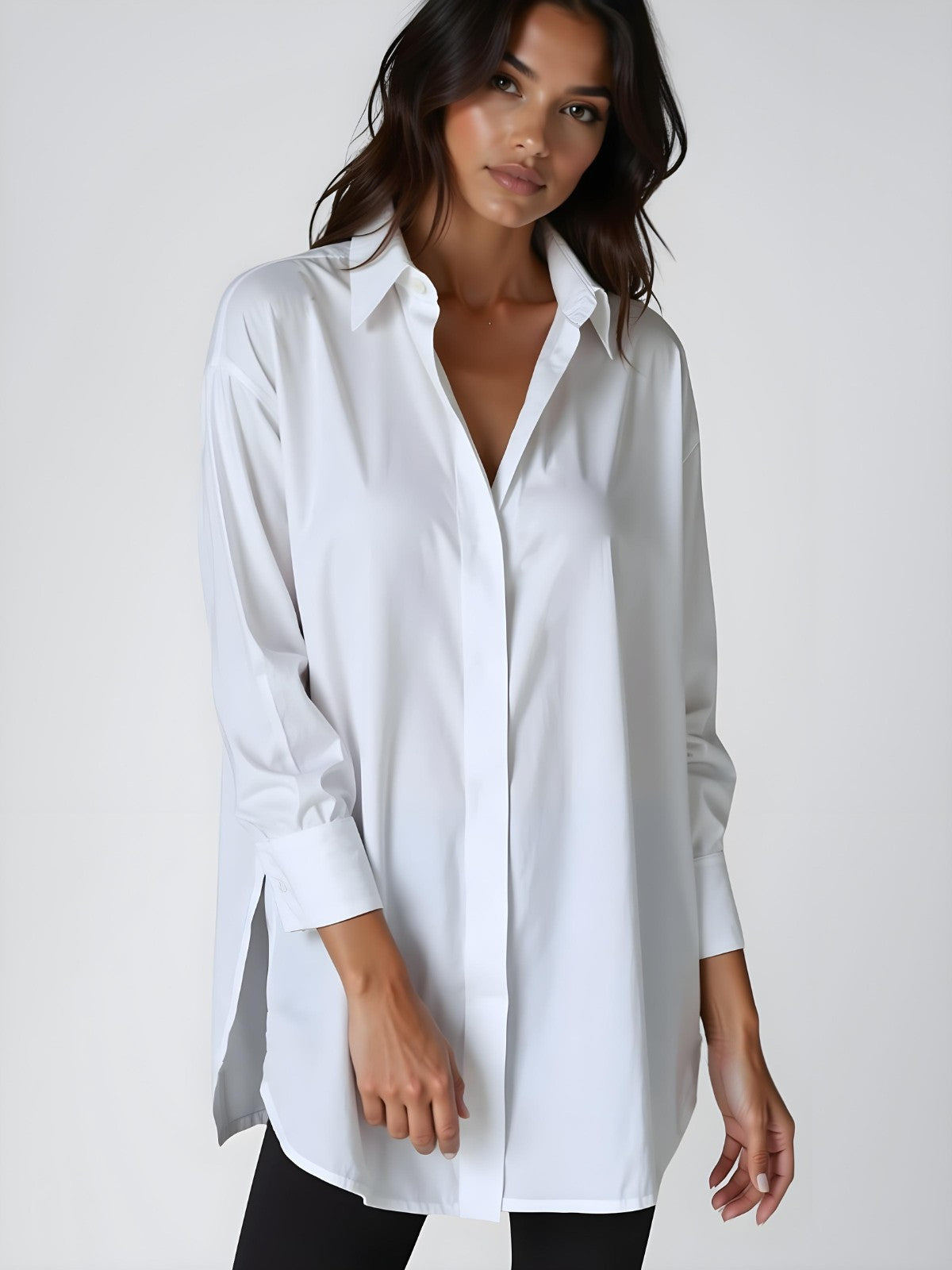 ROSE - Oversized Button Shirt Dress