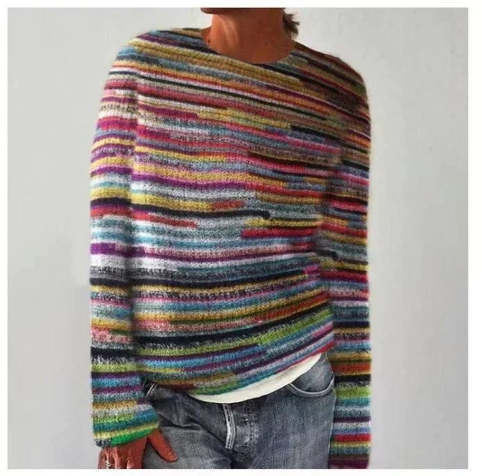 VIAL – STRIPED MOHAIR JUMPER